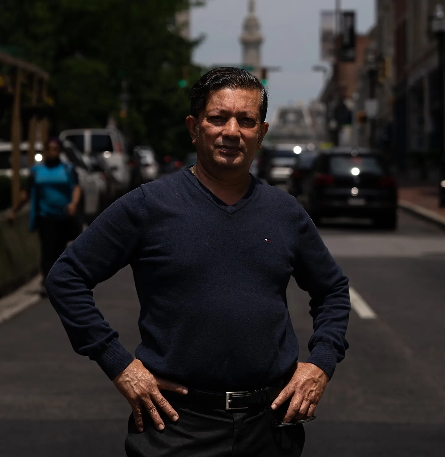 Narayan Thapa, owner of Lumbini Fusion, in downtown Baltimore